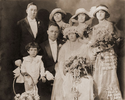 Restored photo looking clean and sharp